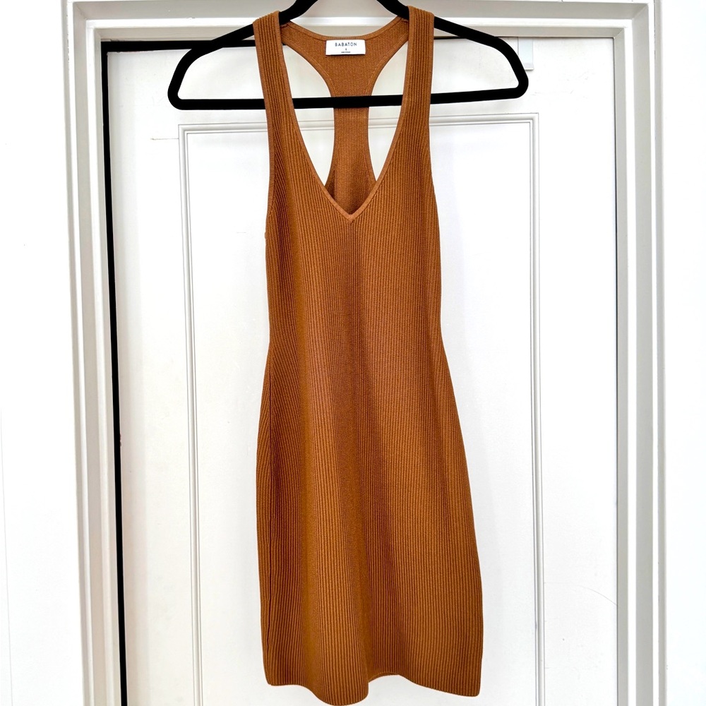 Aritzia Babaton Parquet Sculpt Knit Mini Dress